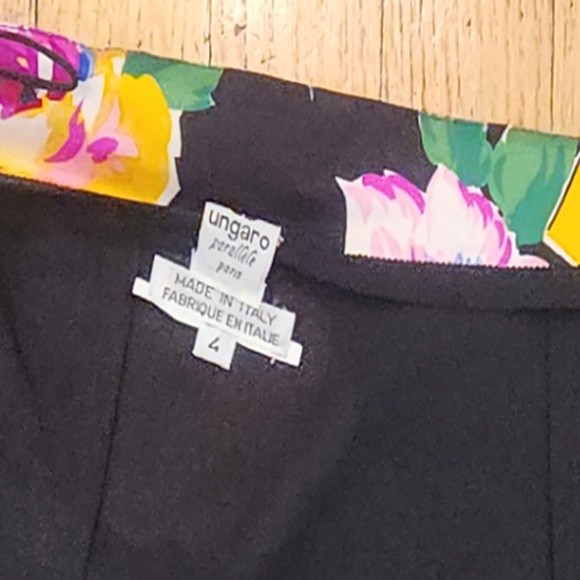 UNGARO Vintage Silk Skirt and Top Set (Italian) Ready to Wear Now! (Size 4) - Picture 10 of 12